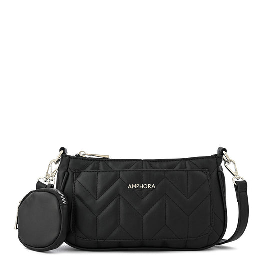 Medium Blinky Black Crossbody Wallet