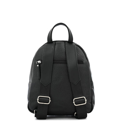 Debbie Medium Textured Black Backpack