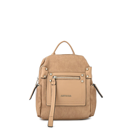 Small dark beige amparo backpack
