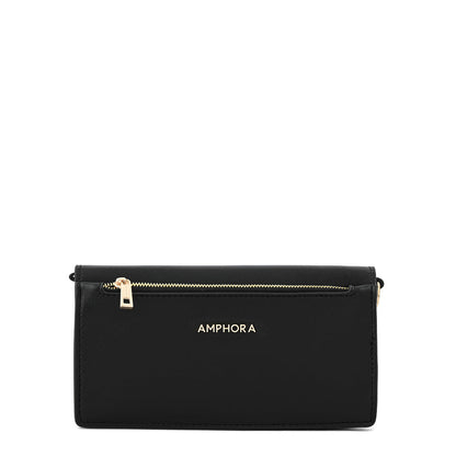 Small Black Hera Crossbody Wallet