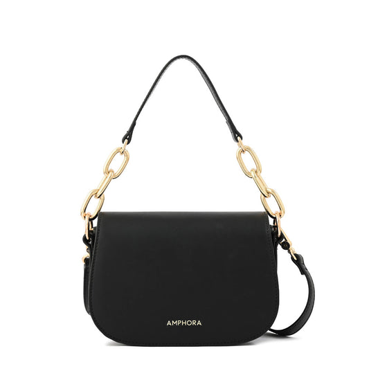 Medium black chiara crossbody wallet