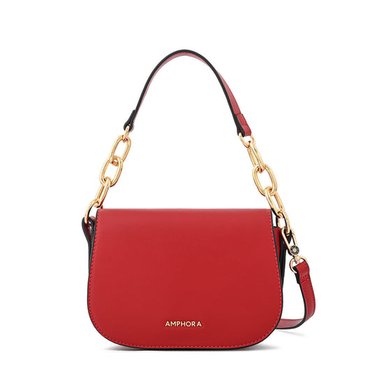 Medium red chiara crossbody wallet