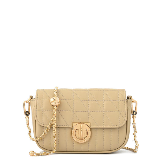 Small beige airla crossbody wallet