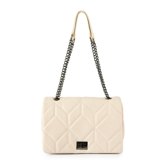 Medium ezgi ecru white two-handle wallet