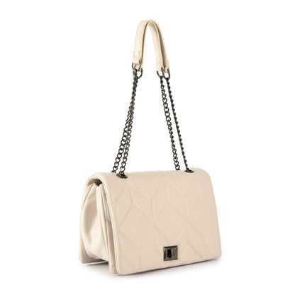 Medium ezgi ecru white two-handle wallet