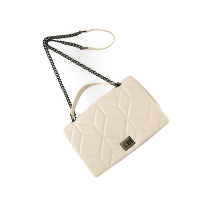 Medium ezgi ecru white two-handle wallet