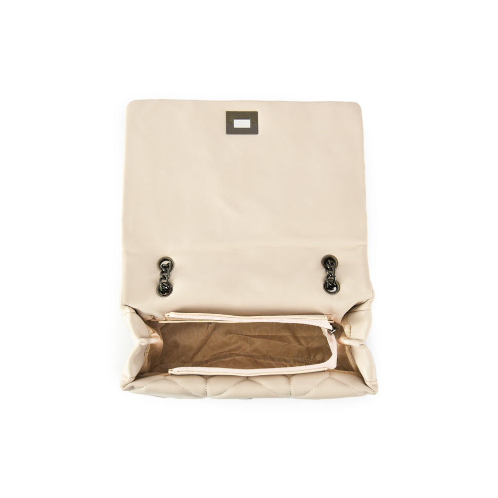 Medium ezgi ecru white two-handle wallet