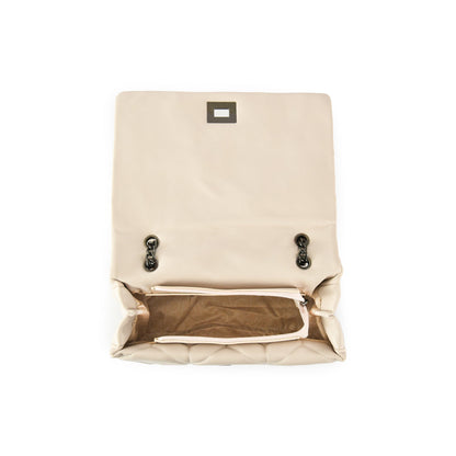 Medium ezgi ecru white two-handle wallet