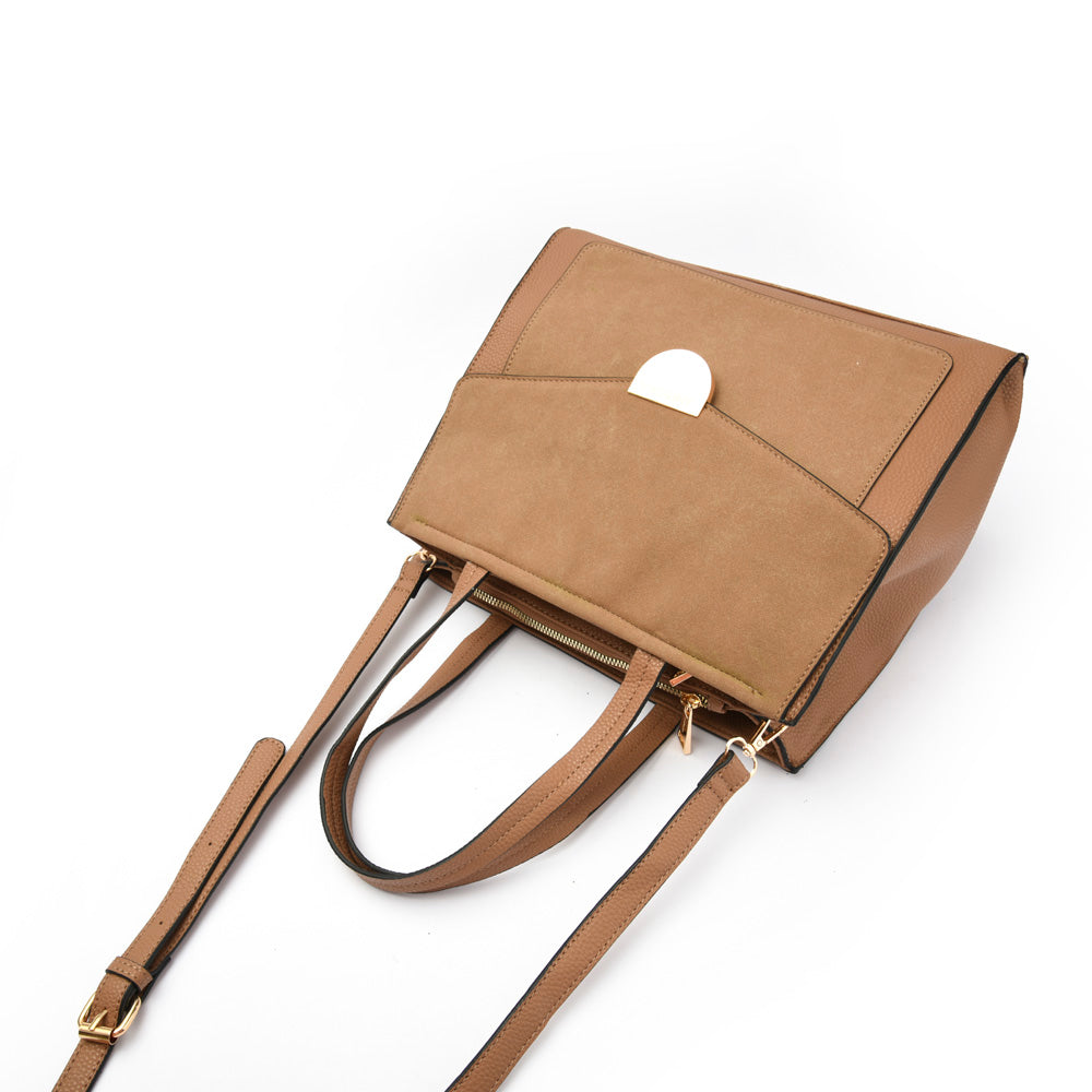 amphora noly cartera dos asas tres divisiones taupe