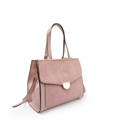 amphora noly cartera dos asas tres divisiones rosa viejo