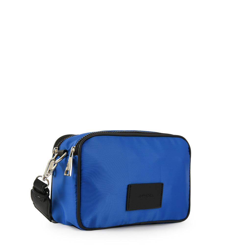 Small blue frezzy crossbody wallet