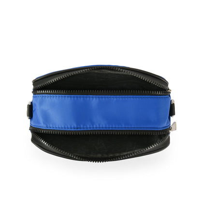 Small blue frezzy crossbody wallet