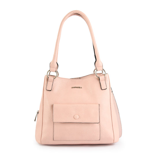 Wallet Two Handles Three divisions large rufa light pink