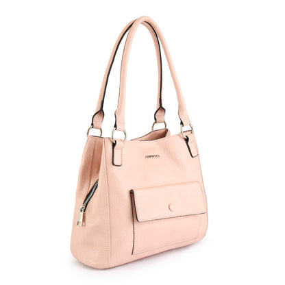 Wallet Two Handles Three divisions large rufa light pink