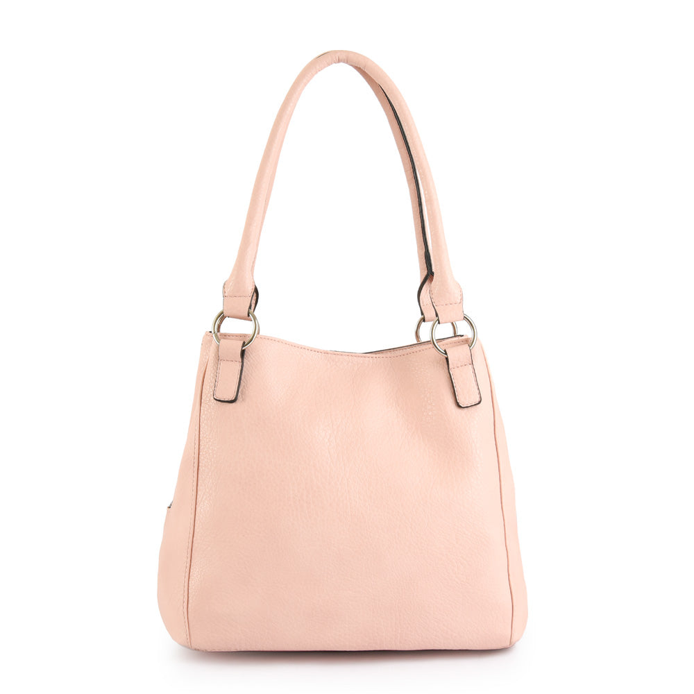 Wallet Two Handles Three divisions large rufa light pink