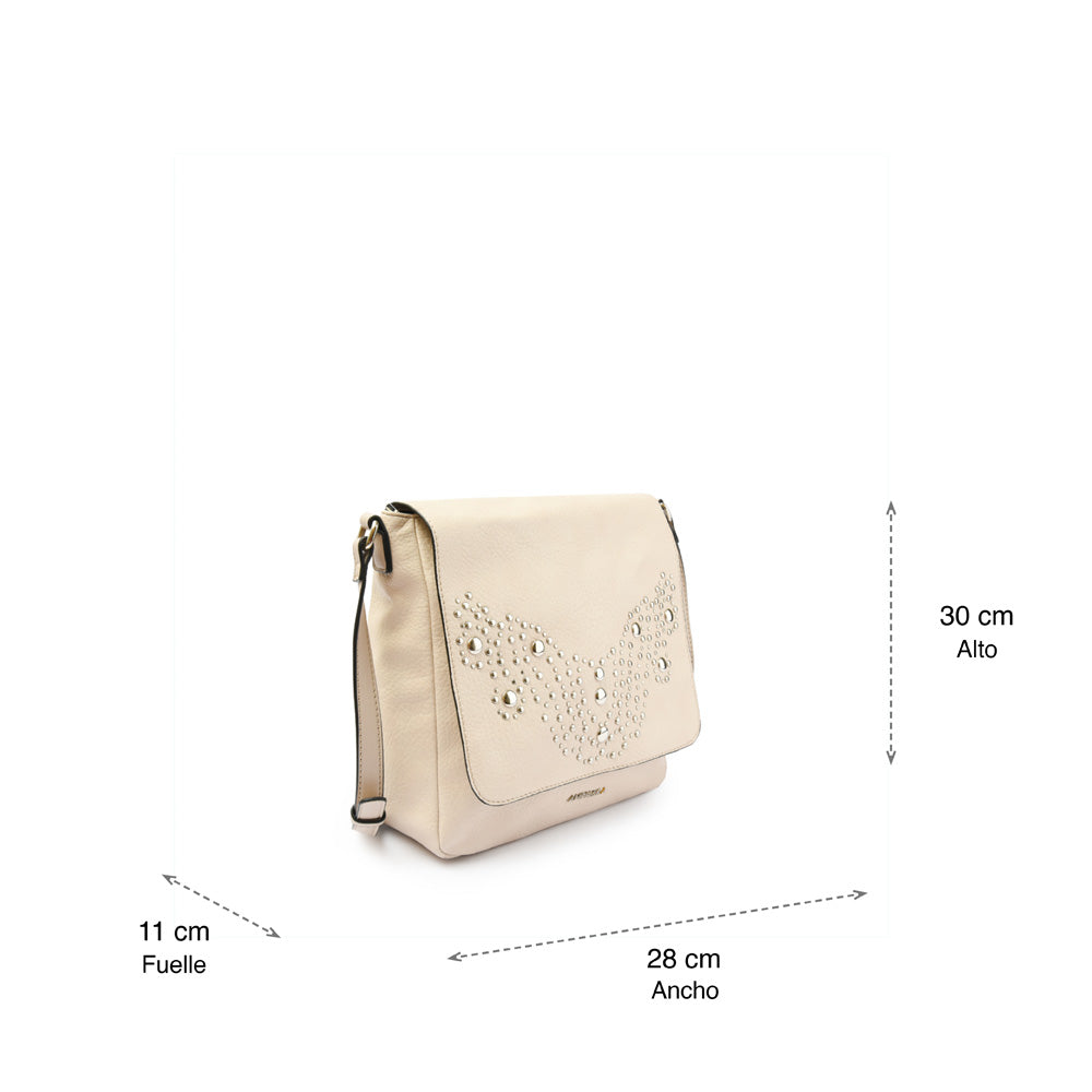 Large ecru white Carter shoulder bag