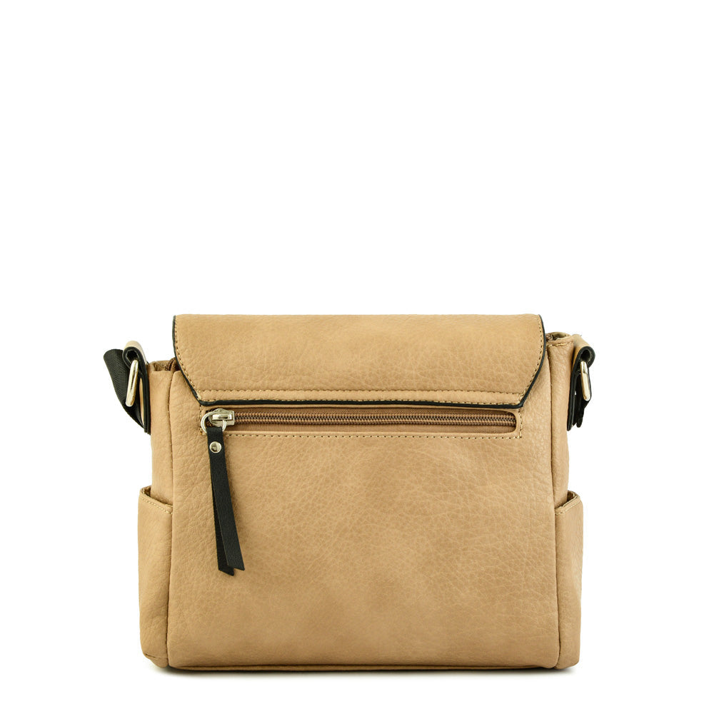 Medium Dark Beige Birgit Crossbody Wallet