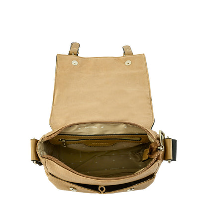 Medium Dark Beige Birgit Crossbody Wallet