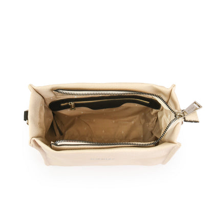 amphora zèbre cartera bandolera mediana blanco crudo