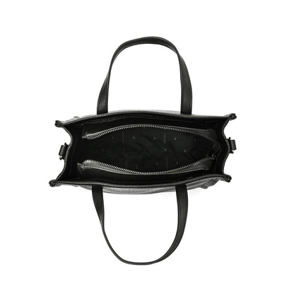 Wallet Two Handles Three divisions Large Zèbre Black