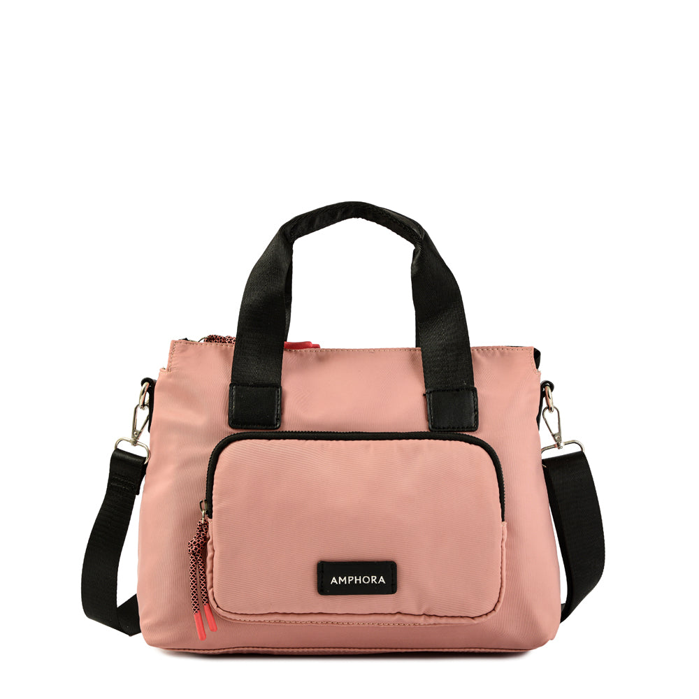 Medium pink melodie two-handle wallet
