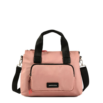 Medium pink melodie two-handle wallet