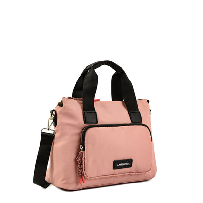 Medium pink melodie two-handle wallet