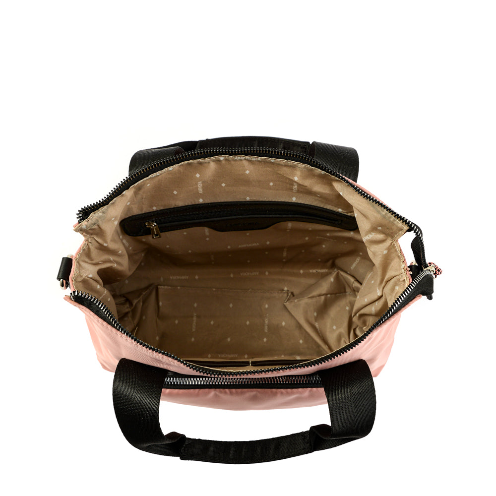 Medium pink melodie two-handle wallet