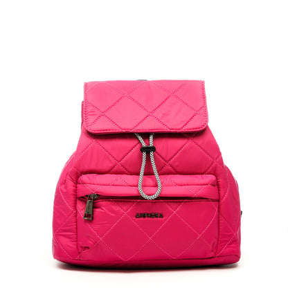 amphora sandrine mochila con tapa mediana fucsia