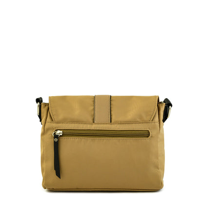 Medium Fabrice Beige Crossbody Wallet