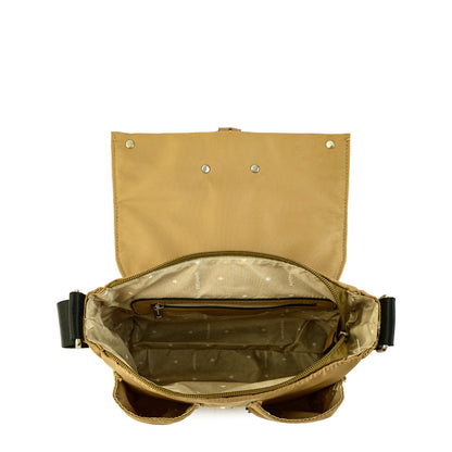 Medium Fabrice Beige Crossbody Wallet