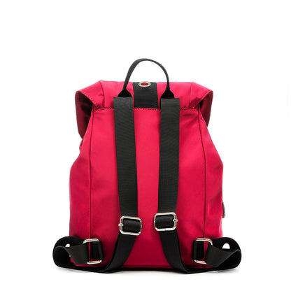 amphora britty mochila con tapa mediana fucsia