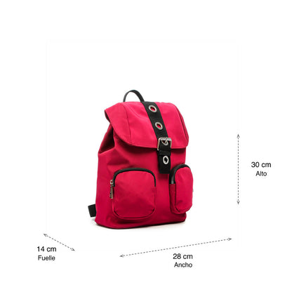 Fuchsia Britty Medium Lid Backpack