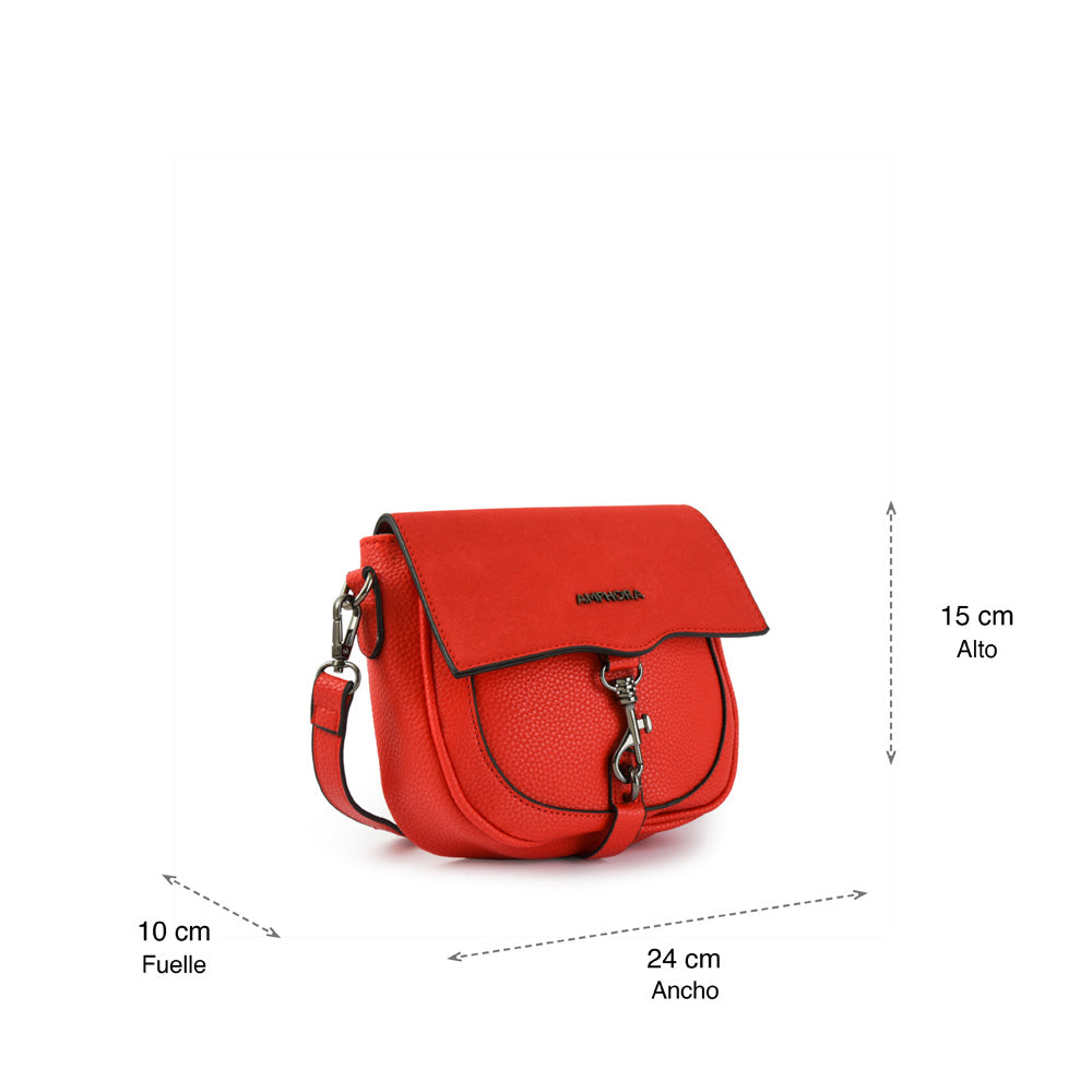 Charis Red Small Crossbody Wallet