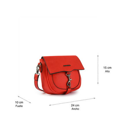 Charis Red Small Crossbody Wallet