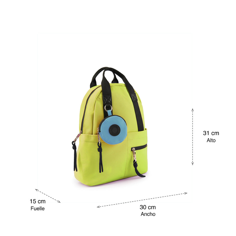 Catia lemon green medium backpack