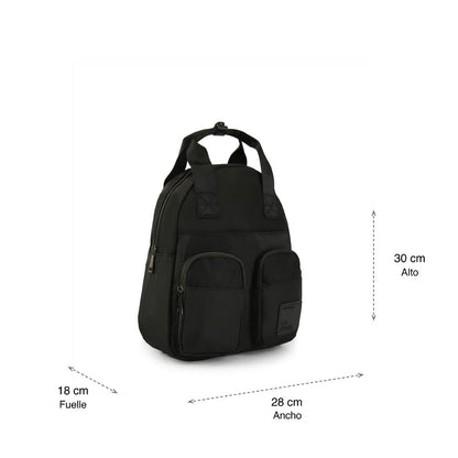 Medium cris black backpack