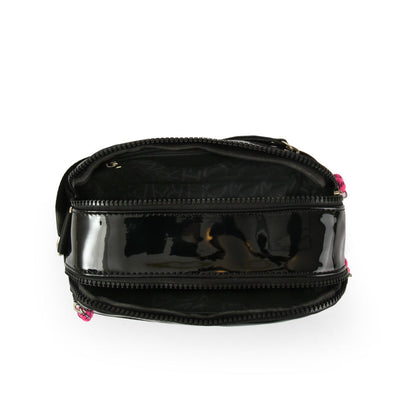Danae small black crossbody wallet