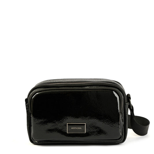 Medium black debbie crossbody bag