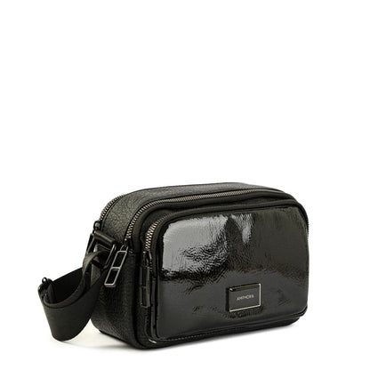 Medium black debbie crossbody bag