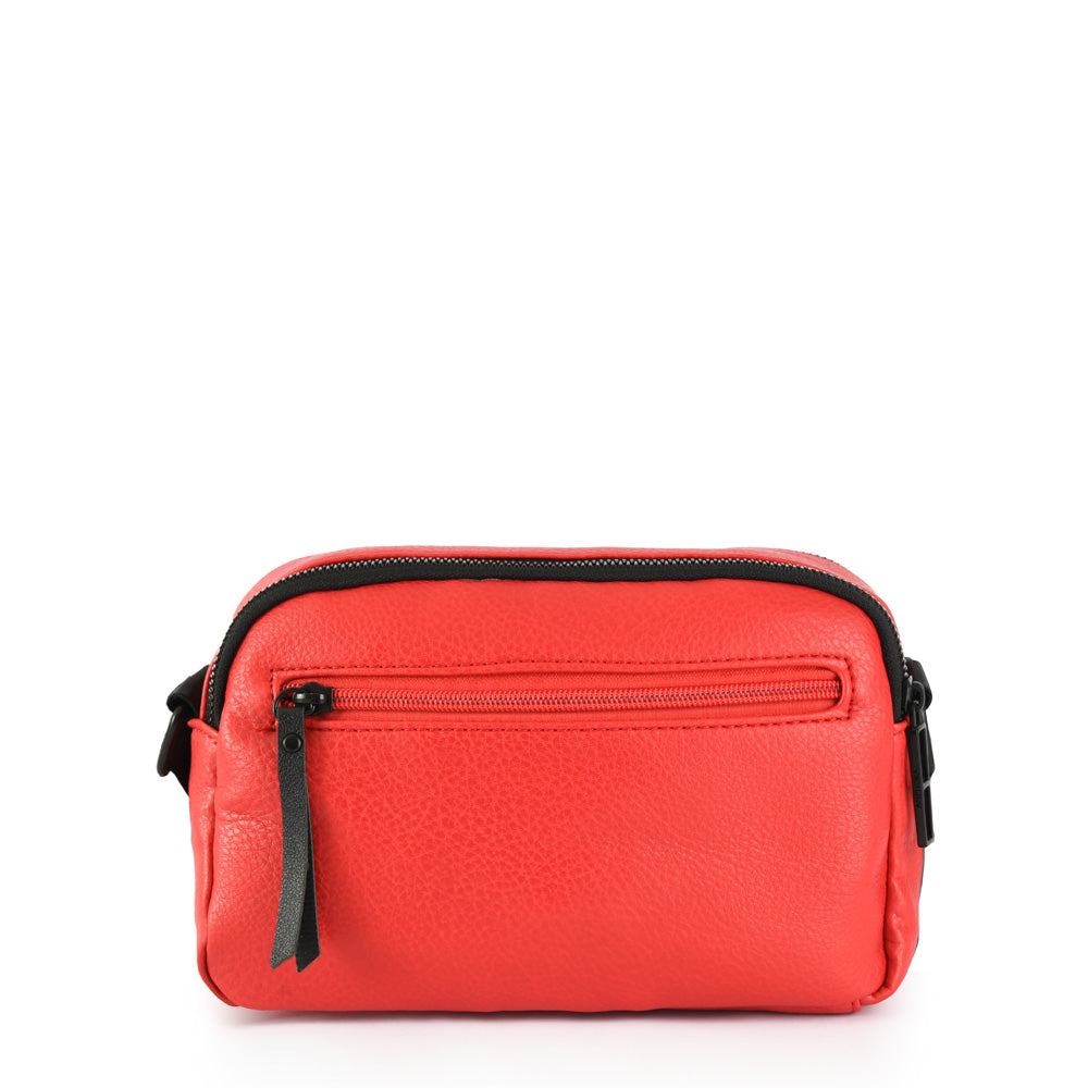 Debbie red medium crossbody bag