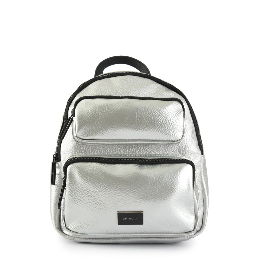Medium silver debbie backpack