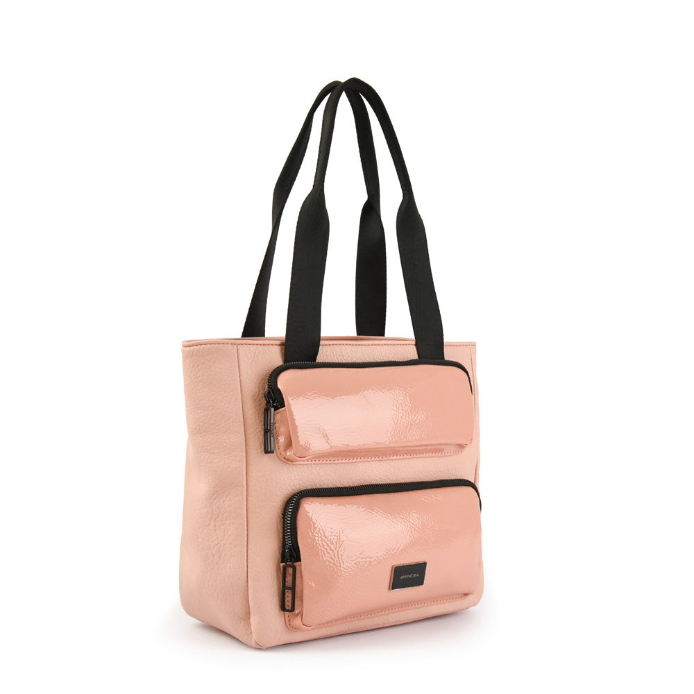 Wallet Two Handles Three divisions Medium Debbie Pink