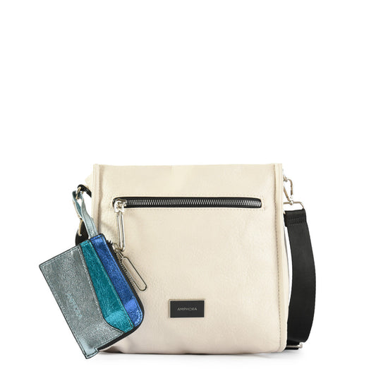 Small Delfine Shoulder Bag Cream White