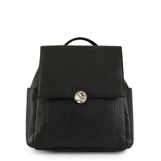 Eby black medium lid backpack