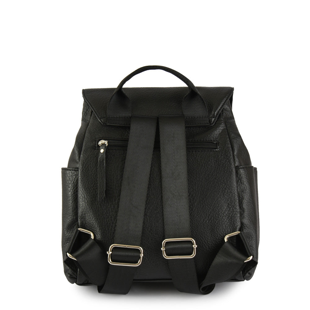 Eby black medium lid backpack