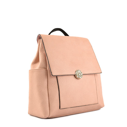 Eby pink medium lid backpack