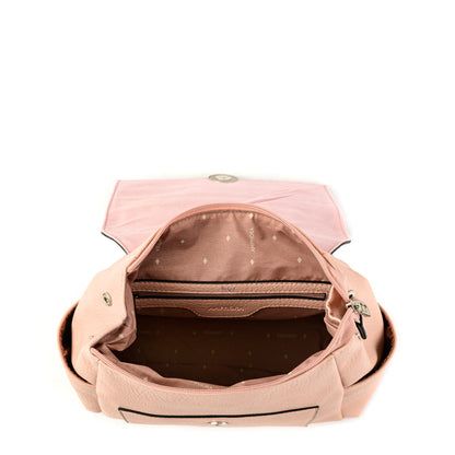 Eby pink medium lid backpack