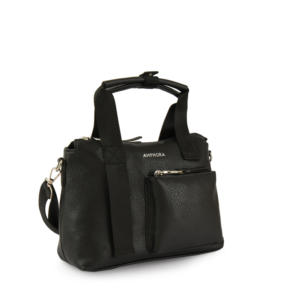 Large black fernanda shoulder bag