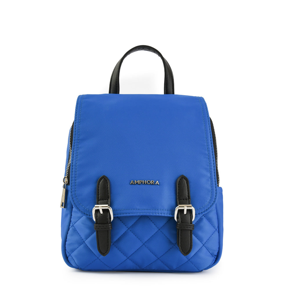 Joelle blue medium lid backpack